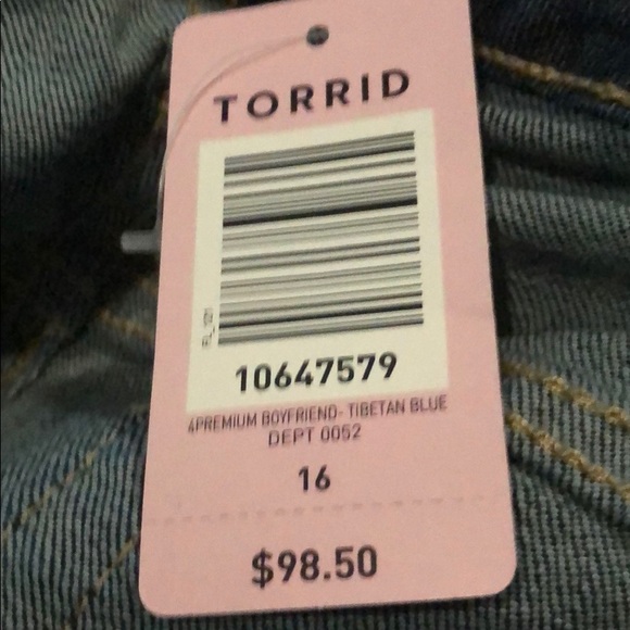 Torrid Premium Boyfriend Jean W/ Patch Embroidery - Picture 4 of 6